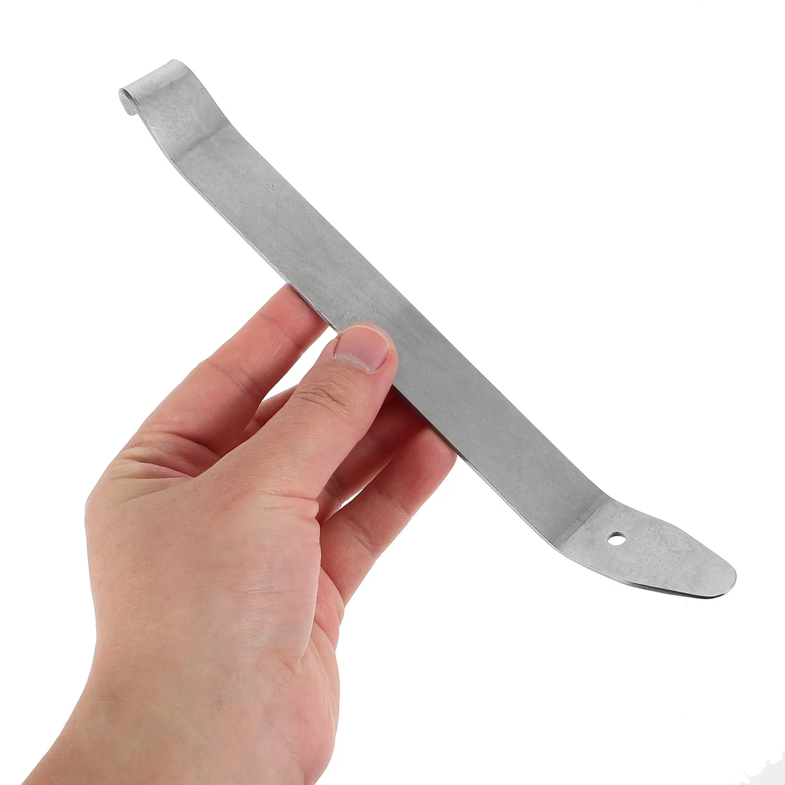 Heavy-Duty Stainless Steel J-Hook Pry Bar for Car Interior Trim Dashboard Door Panel Removal Floor Mat Installation Tools