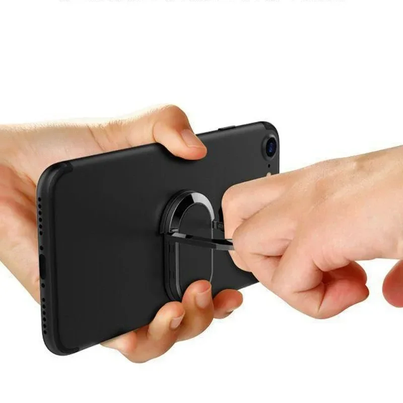 Supporto per telefono cellulare in metallo ultrasottile Supporto universale per anello da dito con rotazione di 360 gradi Accessori per supporto per staffa magnetica per auto