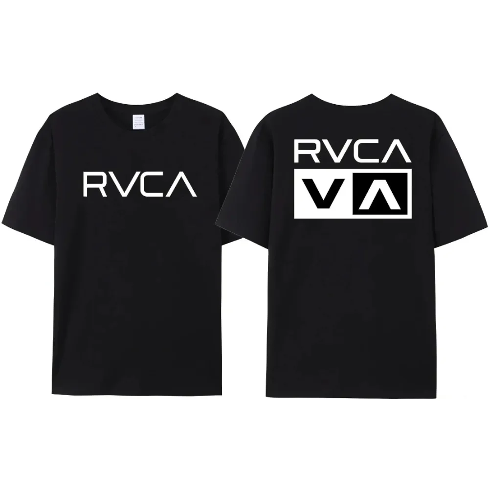 100% Cotton RVCA T Shirt Men Women THE BALANCE OF OPPOSITES Tee Tshirt Oversized Short Sleeve Design Brand T-shirt Top Clothes