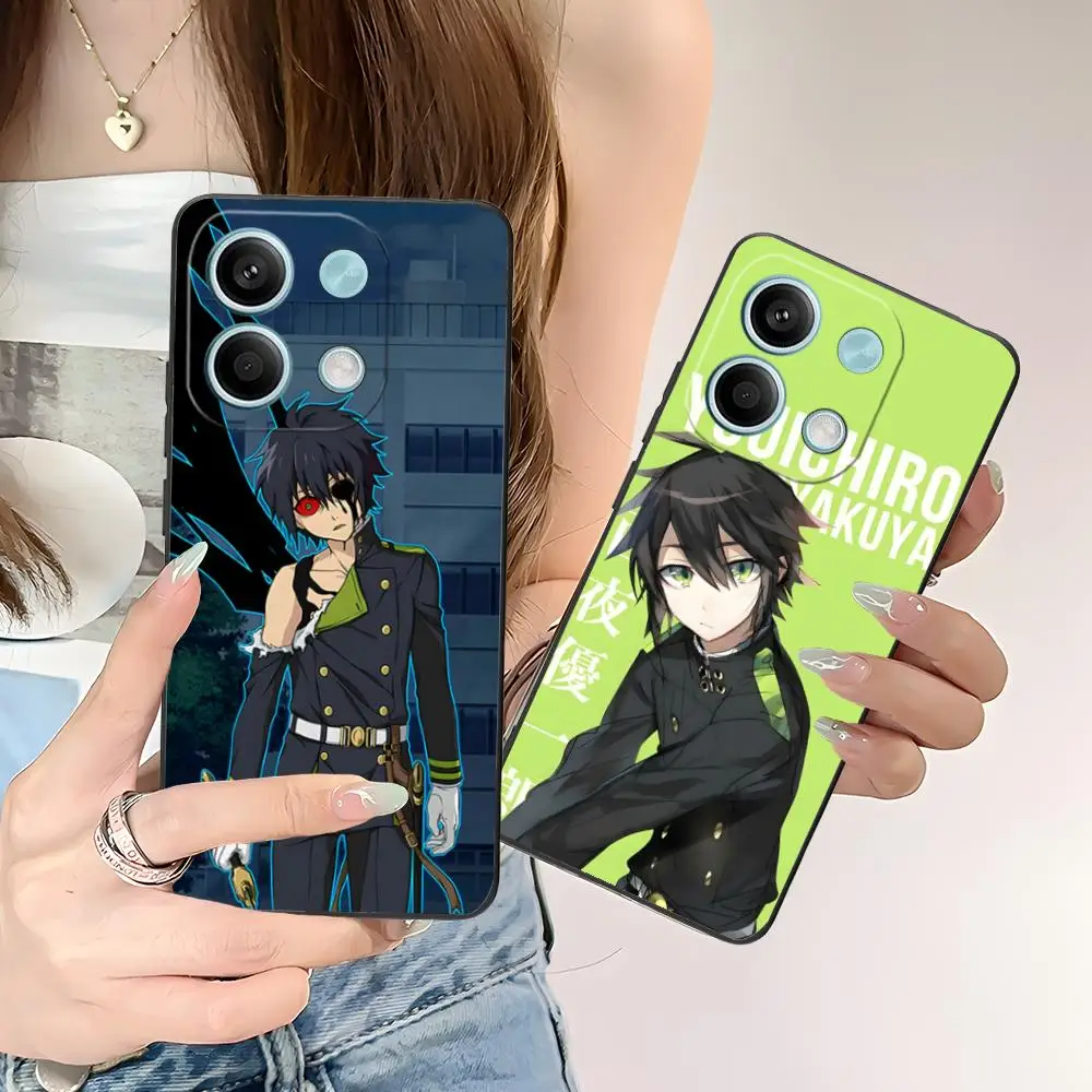 

Owari no Seraph Yuichiro Hyakura Чехол для телефона POCO M6 M5 M4 M3 X7 X6 X5 X4 X3 F6 F5 F4 Pro GT 5G Роскошный чехол с цветной печатью