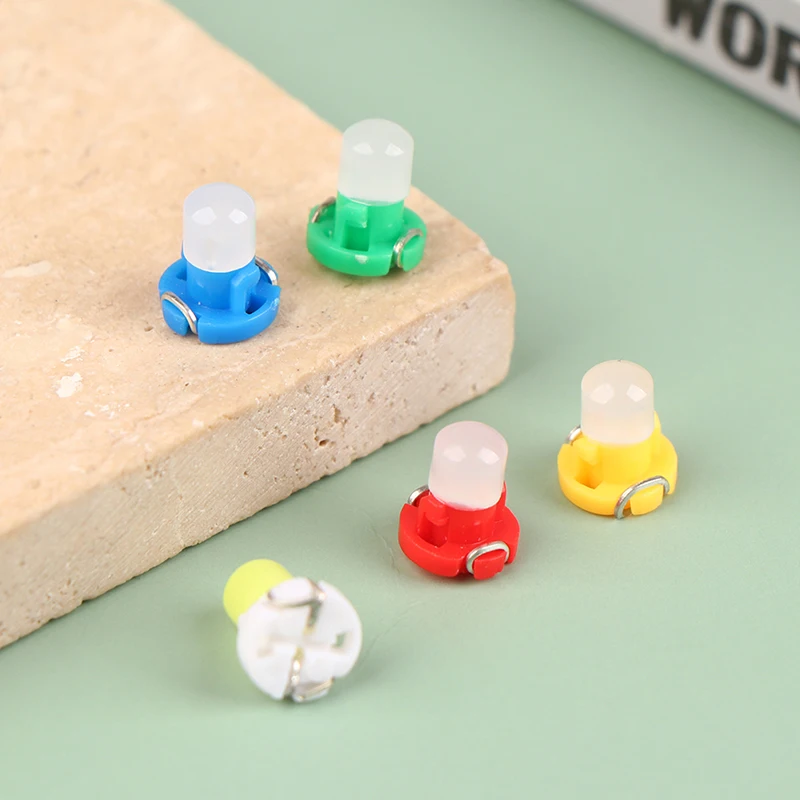 Luz indicadora de tablero T3 de 10 piezas, Bombilla de Panel COB 1SMD, cuña LED, lámpara de tablero de instrumentos, accesorios interiores de coche