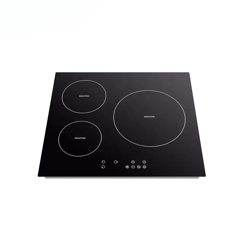 CE CB Approved 3-Burner Electric Induction Cooker Built-in Home Appliances Ceramic Panel for Household Use Direct Supplier