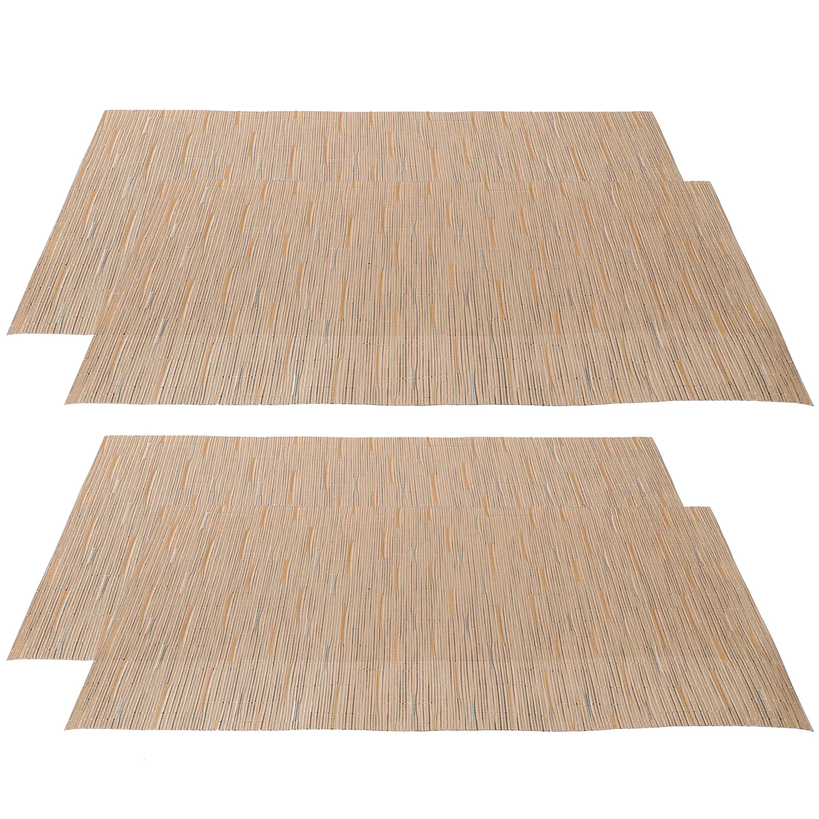 4 قطعة المفارش الشمال نمط بولي كلوريد الفينيل البوليستر الحرير مقاومة للحرارة طاولة طعام الحصير المطبخ ديكور للطاولات المفارش الغربية تحديد الموقع