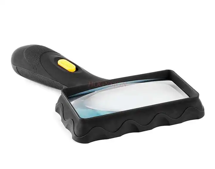 magnifying equipment  10x Handheld Magnifier High Magnification HD Illuminated Elderly Reading Child Student with
