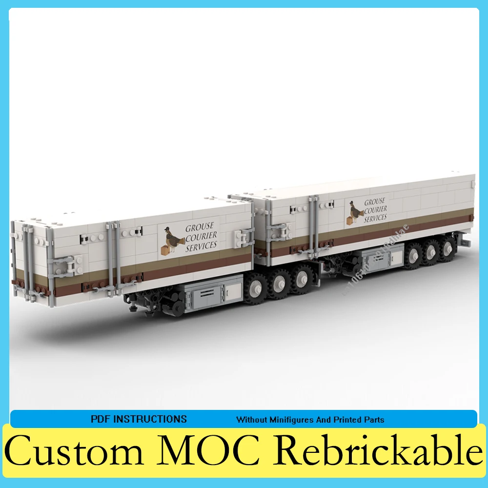 1998PCS High-Tech Mechanical MOC Peterbilt 379Truck Offroad Truck Electric Engineering Vehicle Model Kits Building Blocks Toys