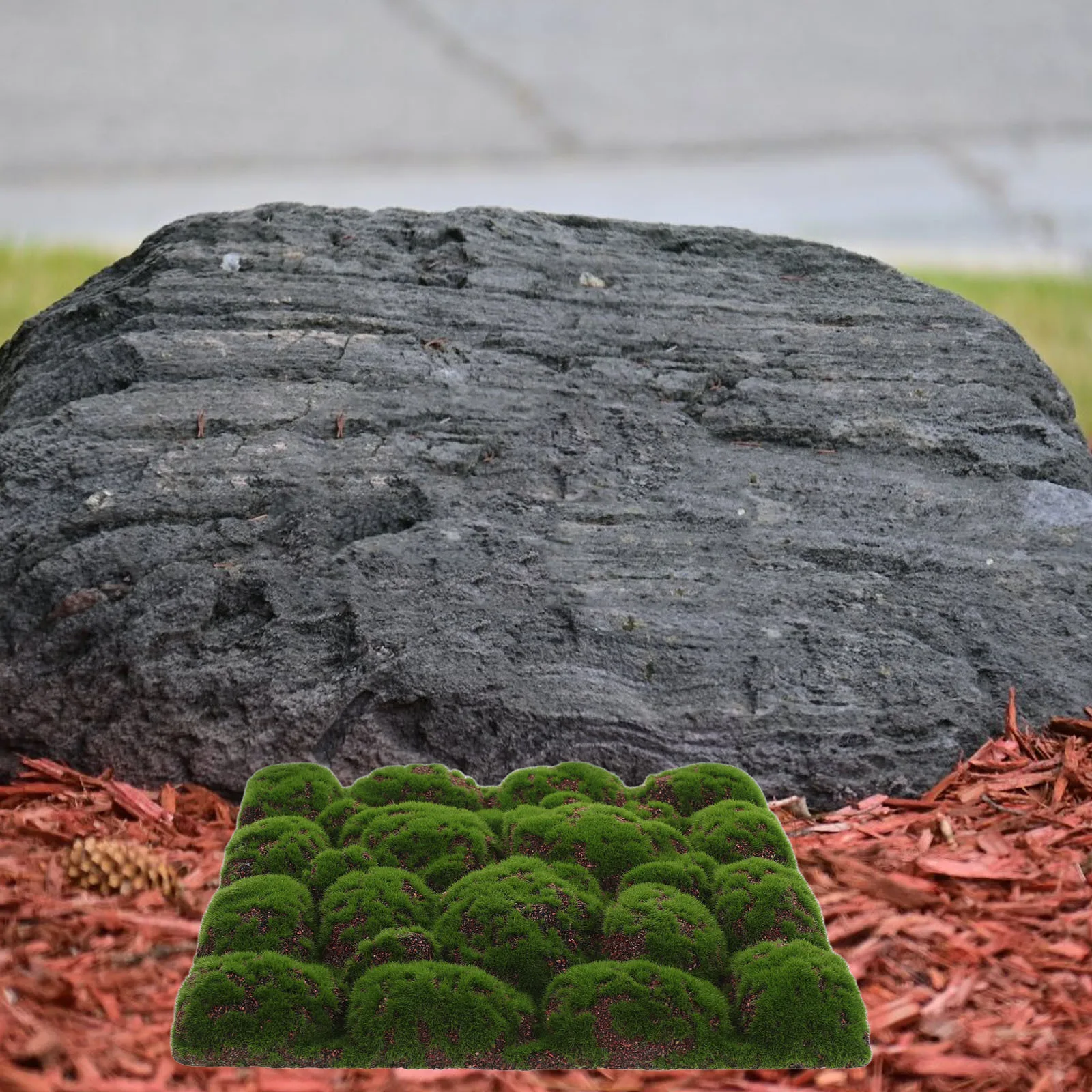 

Artificial Moss Rocks Decorative Foam Panels Faux Moss Wall Art Indoor Plants Wall Art Bedroom Backdrop Home Decor