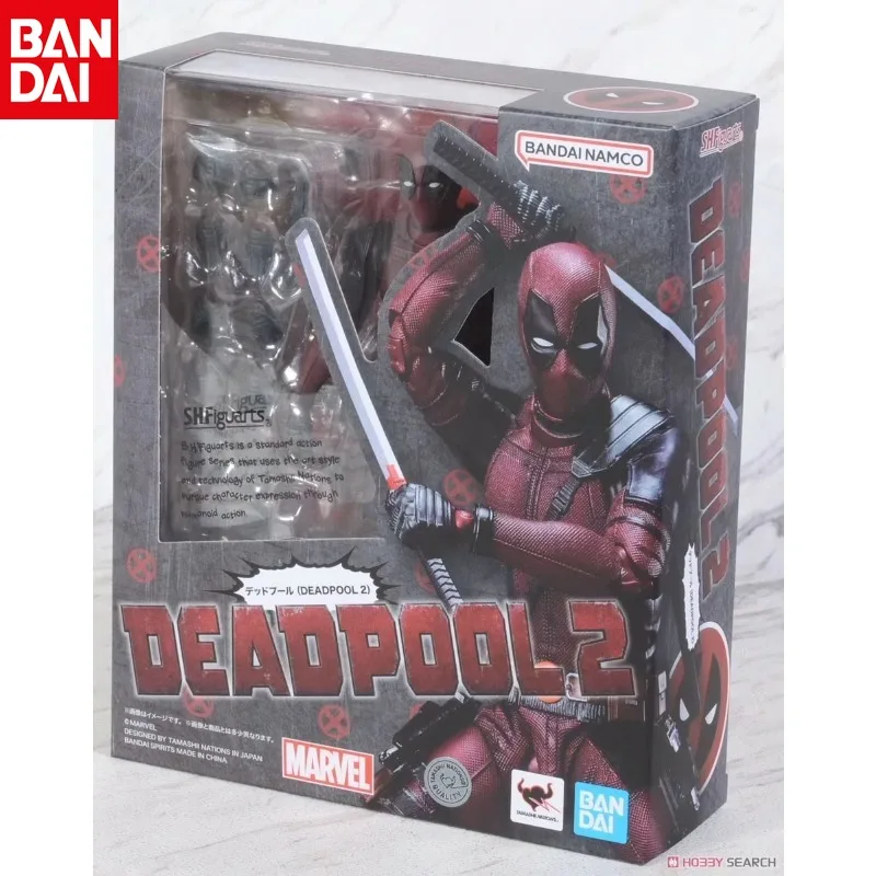 

Bandai SHF Marvel Deadpool 2 DEADPOOL Movable Figures Toys Christmas Gifts in Stock