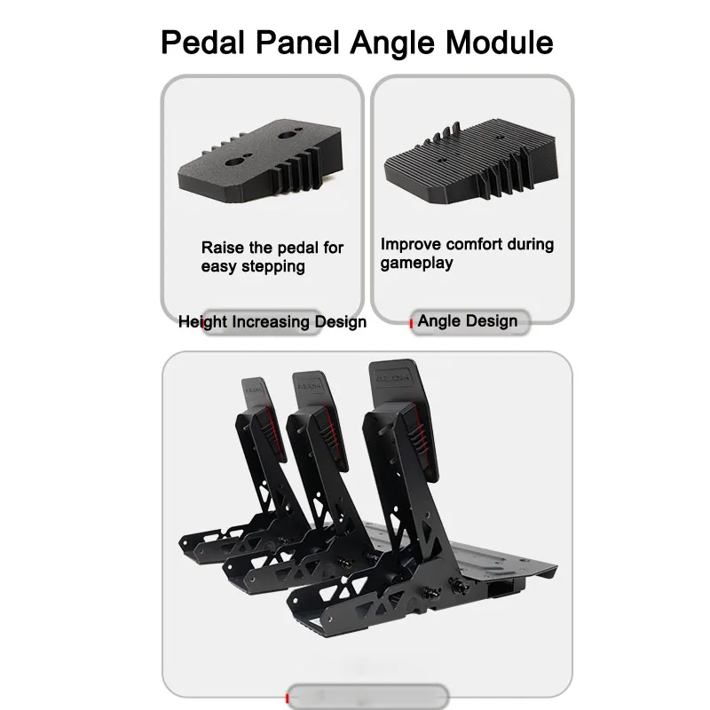 Pedal Height Increase Panel Angle Mod For MOZA R3/R5 Pedal SRP/SRP Lite Pedal Modification Upgrade Kit Racing Gaming