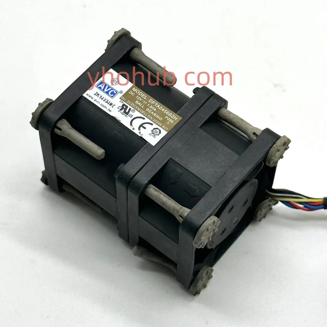 AVC DFTA0456B2H P049 DC 12V 1.50A 40x40x56mm Server Cooling Fan