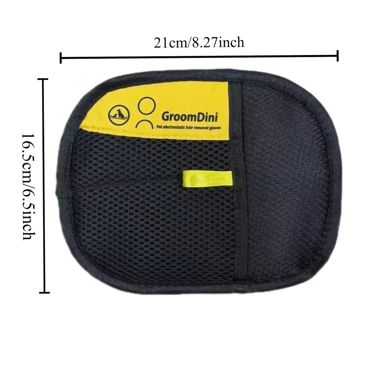 ペットの毛取りグローブ - 猫と犬用の両面グルーミング＆ブラッシンググローブ、簡単に掃除できるヘアブラシ