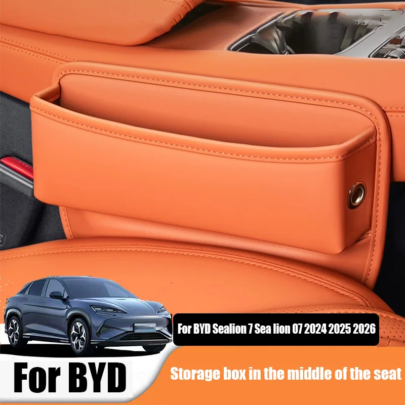 

For BYD Sealion 7 Sea lion 07 EV 2024 2025 Seat gap storage box front seat middle storage bag in car storage box