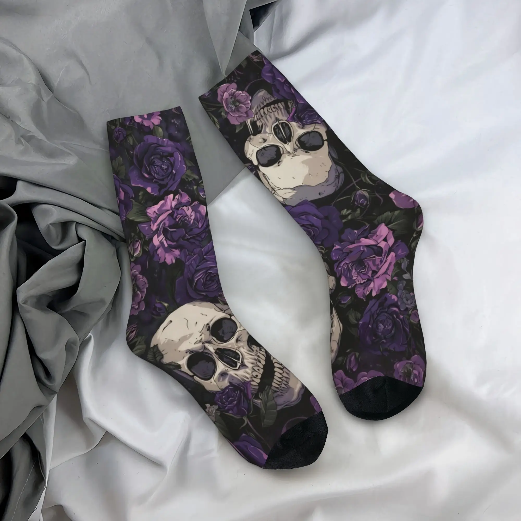 Happy Funny Men's Socks Harajuku Halloween Gothcore Sock Polyester Romantic Goth Sport Women's Socks Spring Summer Autumn Winter
