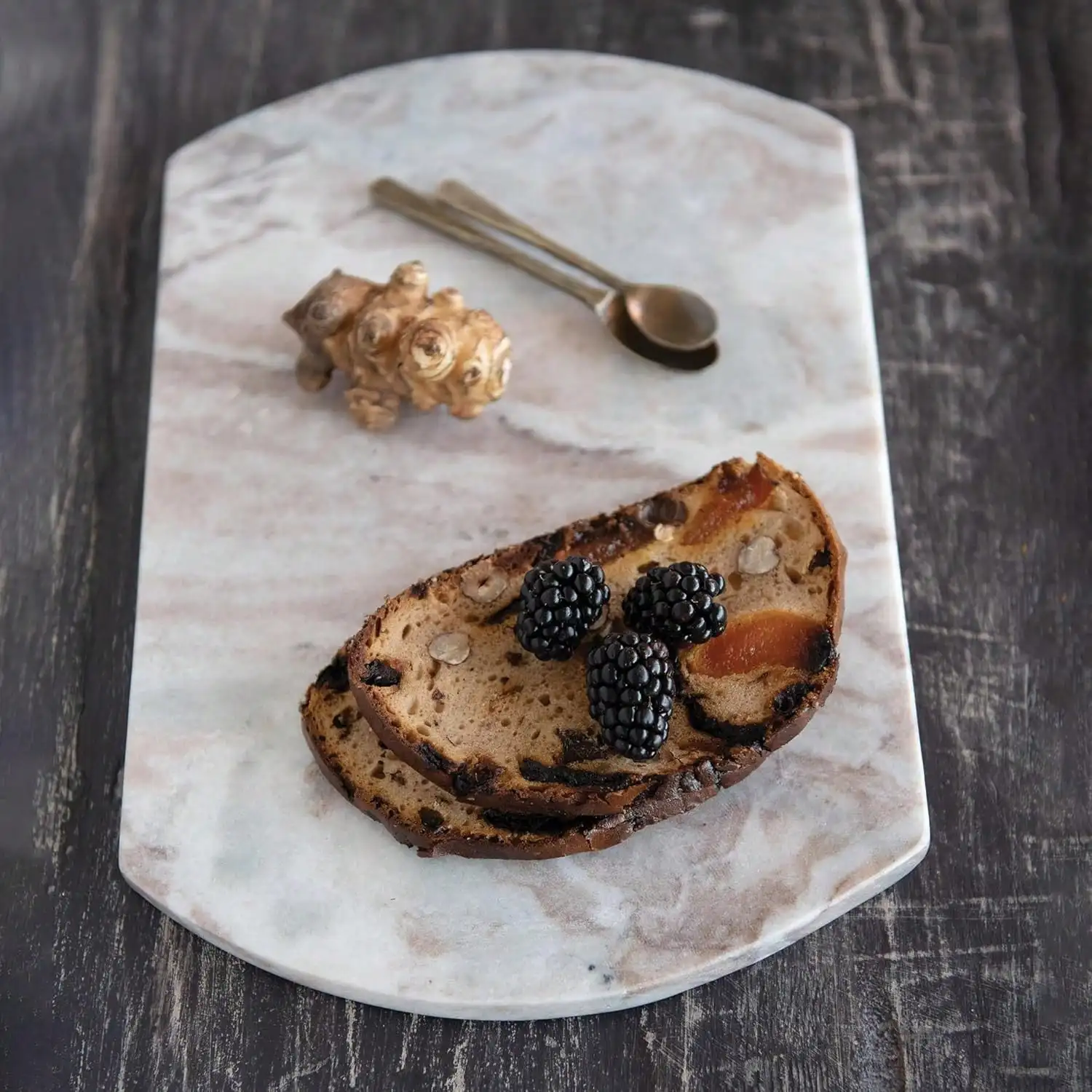 

Long Marble Cutting Board, Buff, 12" X 8"
