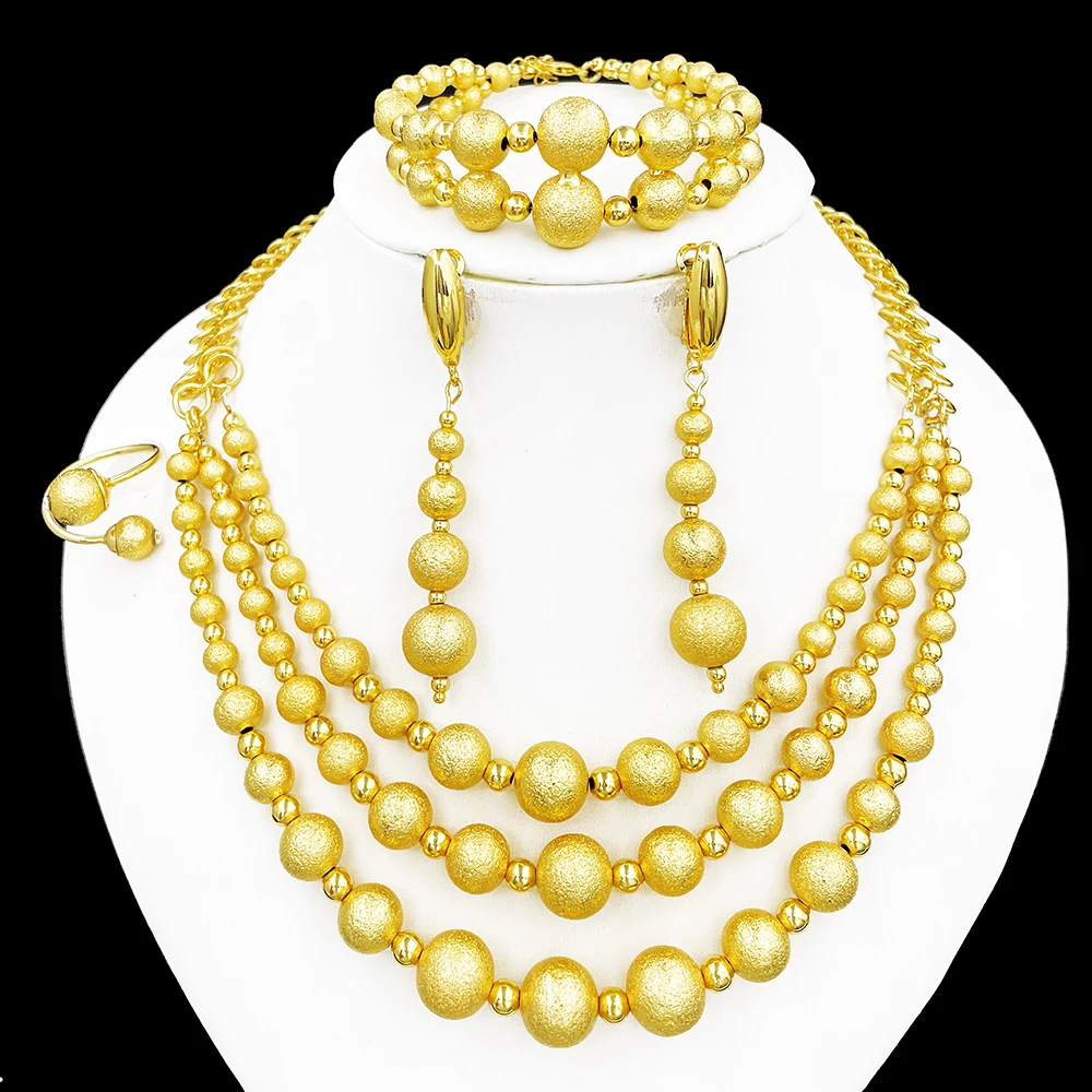 

Элегантный комплект украшений золотого цвета для женщин: колье, браслет, серьги, кольцо. Идеально для повседневной носки, модный аксессуар, подарок.