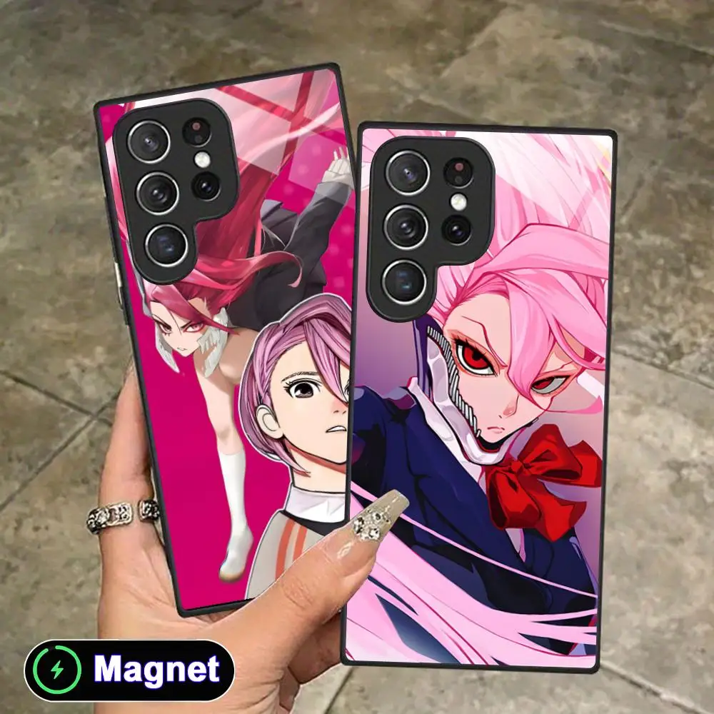 Anime Aira Shiratori Phone Case for Samsung Galaxy S26 S25 S24 S23 S22 S21 S20 Note20 Plus FE Ultra Glass Magnet Cover