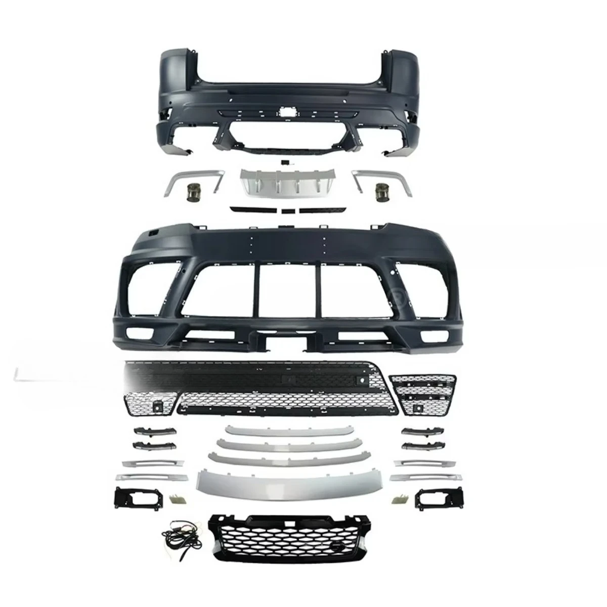 

Reli3 Car Front Bumper Lip Car Rear Bumper Lip Splitter Chin Body Kit For Range Rover Sport LUMMA Design 2014-2017 Car Accessor