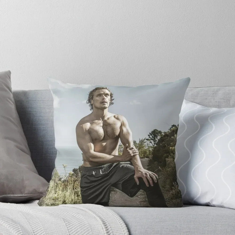 sam heughan by the lakeside Throw Pillow Throw Pillow Covers Custom Cushion Christmas Pillow Cases Sofa Cushion Cover