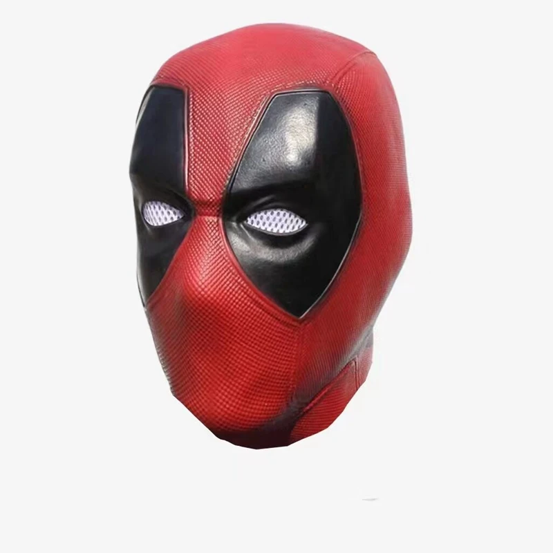 MINISO-Máscara de Cosplay de Deadpool para adultos, máscara de película suave de látex, accesorios divertidos para disfraces de Halloween