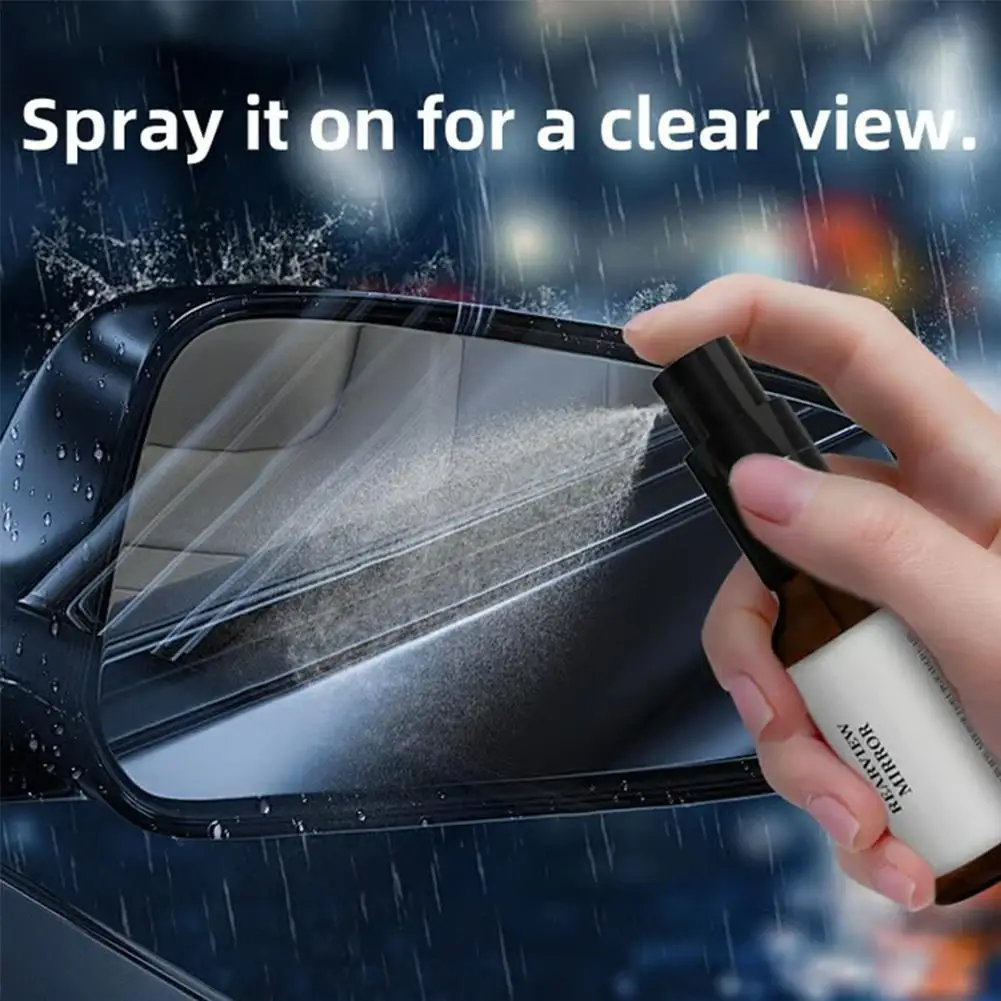 50ml Car Glass Anti-Rain Spray Auto Water Repellent Coating Agent Rainproof Anti-fog Windshield Mirror Cleaner Universal Cars