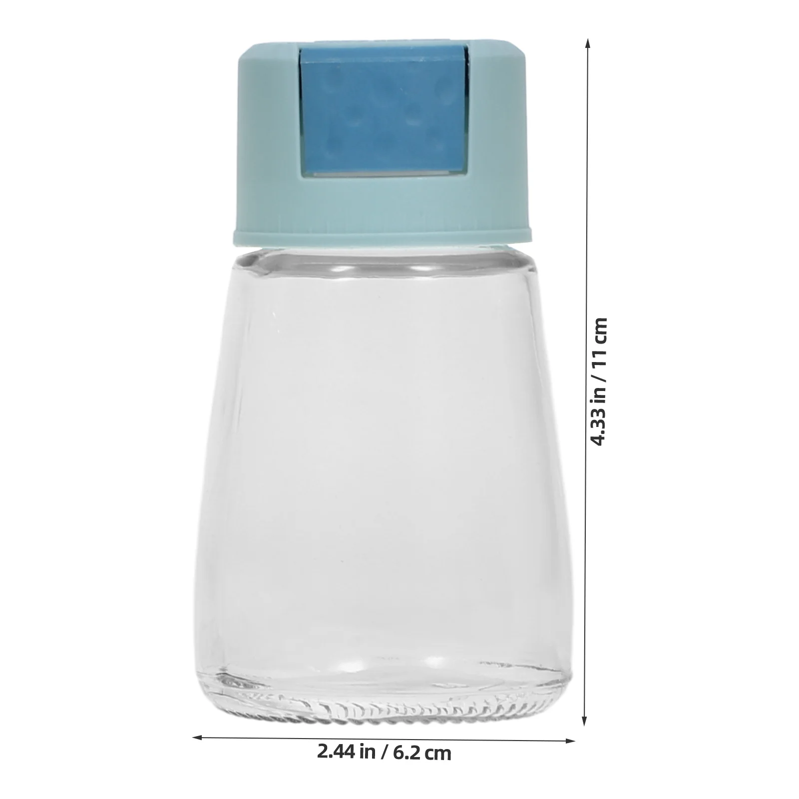 

4Pcs Press Type Seasoning Jars Transparent Salt Shakers Kitchen Condiment Storage Helper Practical Long Life