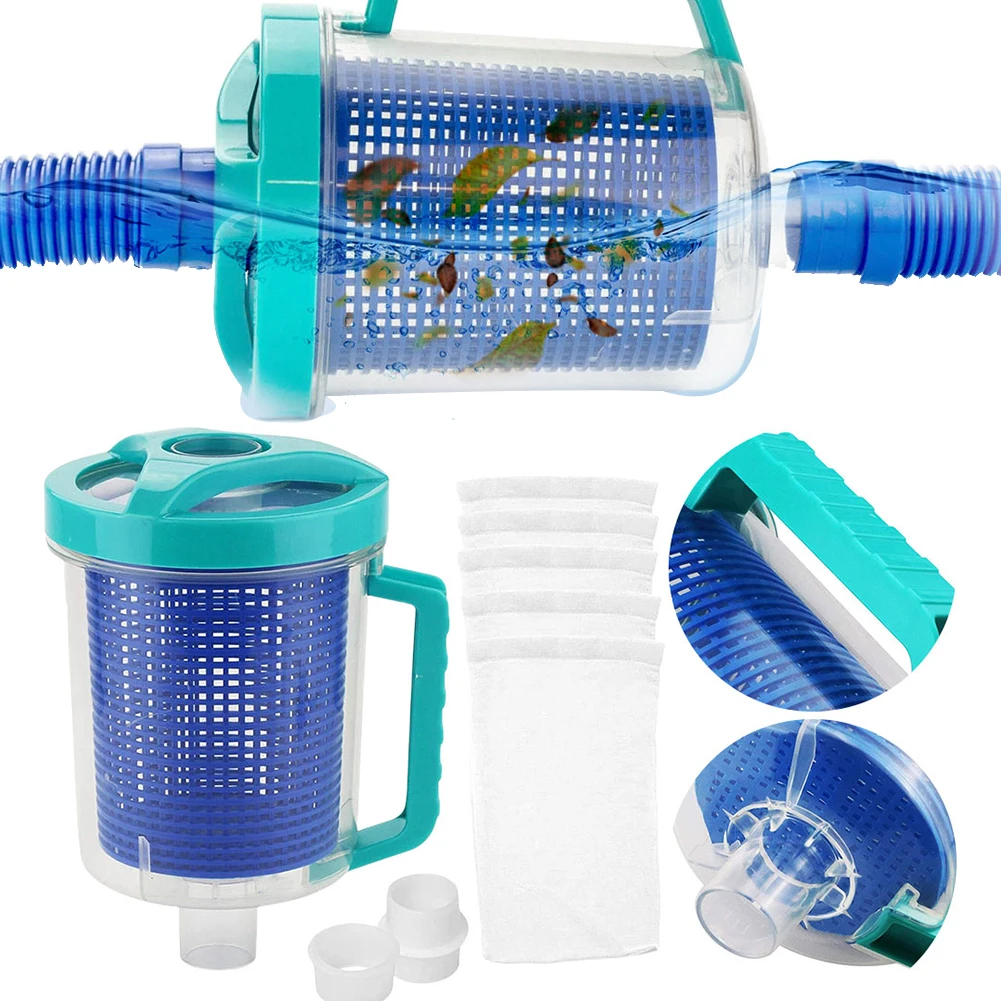 Inline Pool Leaf Canister Pool Leaf Catcher Trap Leaf Collector Pool Vacuum Filter Swimming Pool Accessories for W26705 Pentair