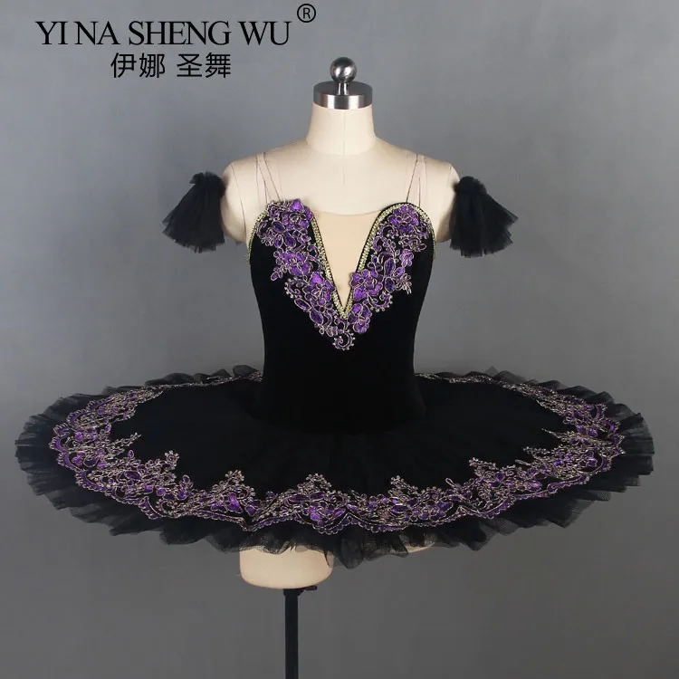 Tutu de Ballet professionnel pour filles, plateau bleu, crêpes, robe de soirée de ballerine, Costume de danse de Ballet pour adultes, femmes et enfants