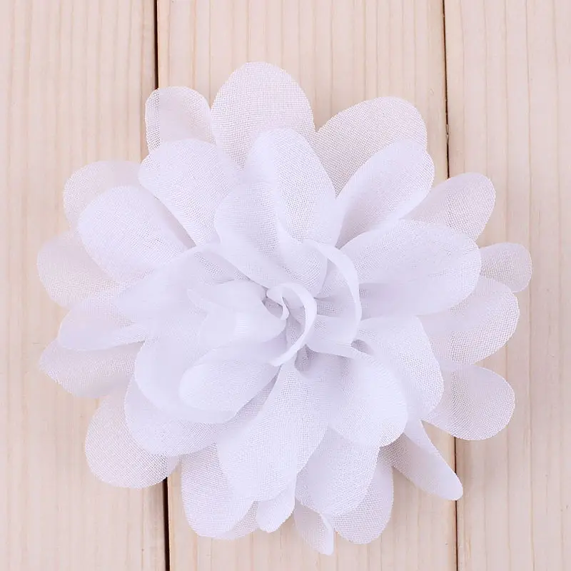 16PCS 7CM Chiffon Gauze Flower Artificial Fabric Silk Flower Head For DIY Wedding Party Home Decorations Floral Wreath Scrapbook