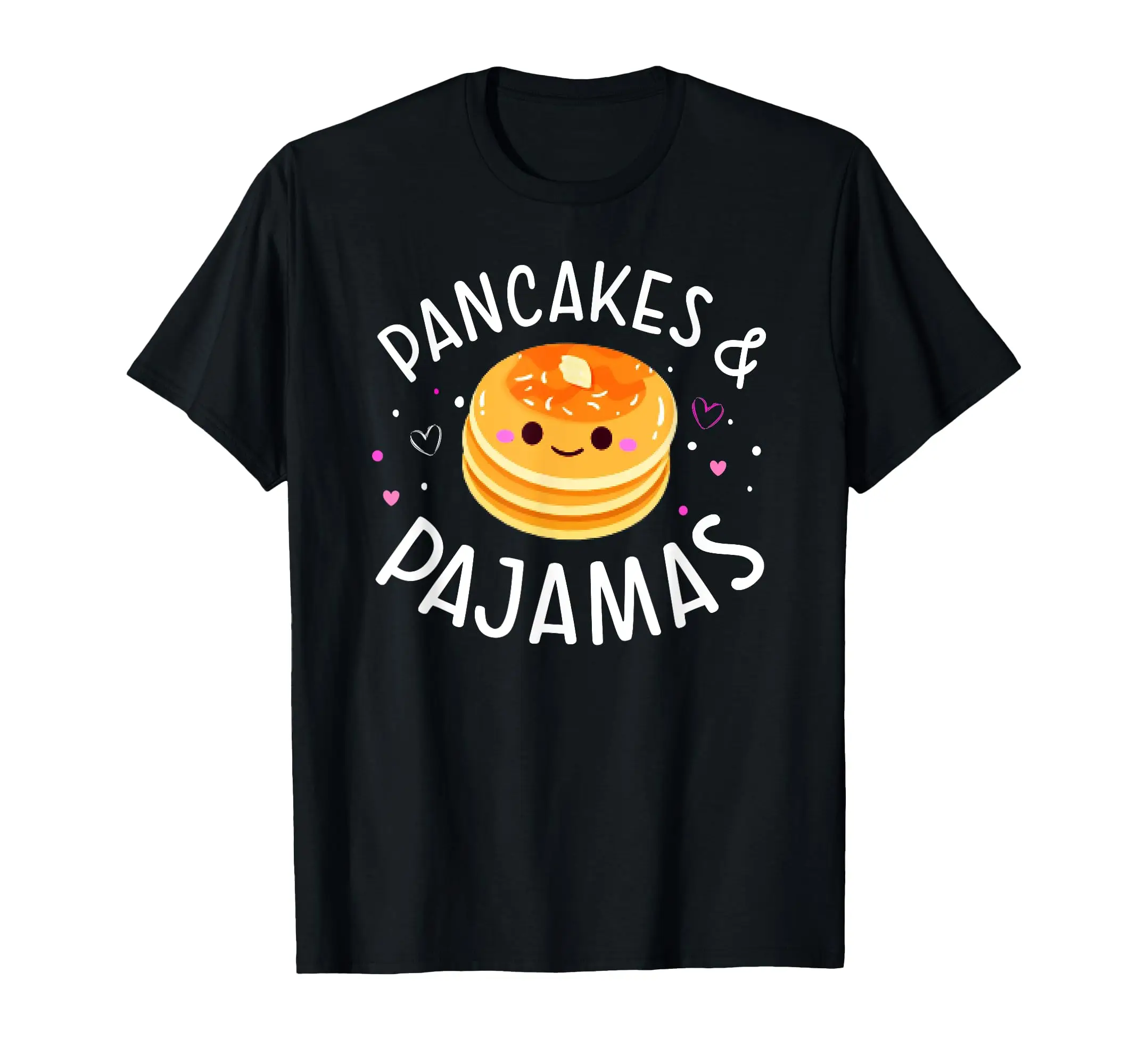 Pancakes and Pajamas Cute Kawaii Slumber Party Cute Aesthetic Shirt Short Sleeve Crew Neck T shirt