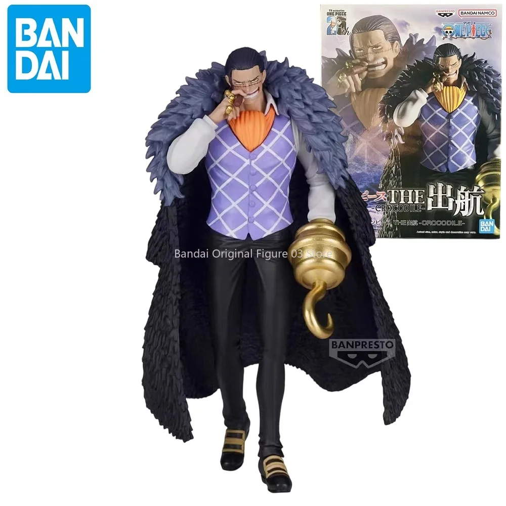 

Bandai Original Banpresto Anime One Piece THE Shukko Crocodile PVC Anime Action Figure Collectible Model Toys