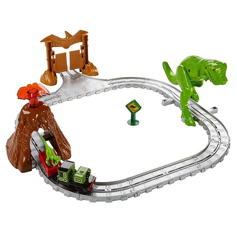 Original Thomas & Friends the Mini Train Alloy Adventure Dinosaur Park set Railway Track Boy Gift Model Car Toys For Children