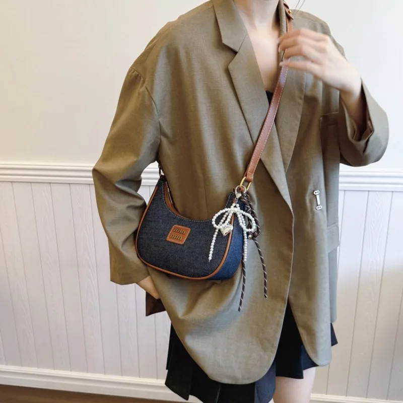 

Элегантная шикарная сумка через плечо для женщин, роскошная нишевая сумка в стиле ретро, большая вместительная дорожная повседневная сумка для покупок