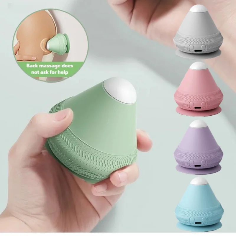 

Silicone Massager Ball USB Rechargeable Vibrating Massage Ball Fitness Muscle Waist Back Relaxation Massager For Pain Relief