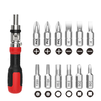 13 in 1 Ratchet Screwdriver High Quality Durable Household Multifunctional Repair Hardware Tool Screwdriver Portable Set