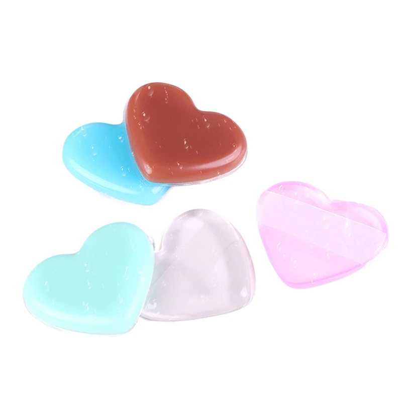 1 pçs coração macio silicone gel pó puff esponja para cosméticos rosto fundação bb creme sem pó comer pó ferramentas de maquiagem