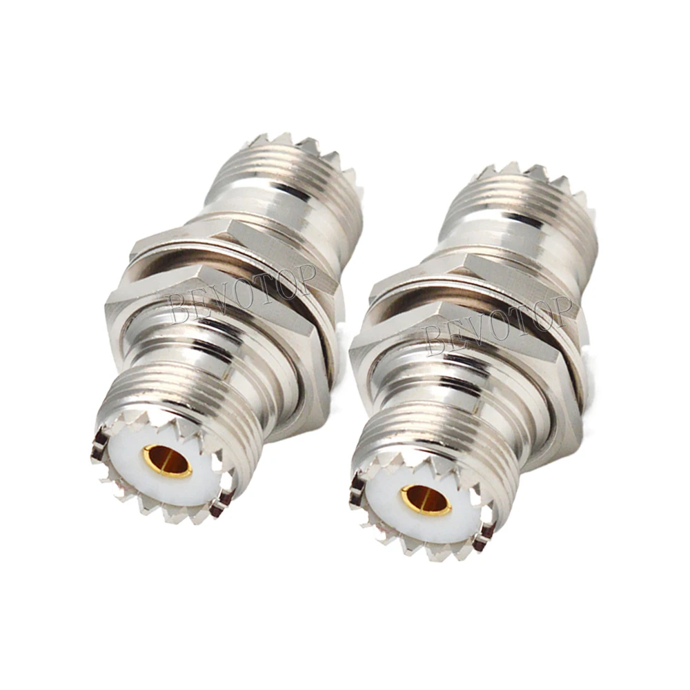 1Pcs UHF PL259 Male to UHF SO239 Female Straight Right Angle RF Coaxial Adapter Connector Test Converter 50 Ohm High-Quality