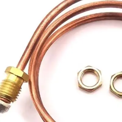 M8 Threaded Thermocouple 600mm Metal For Flame Sensor For Gas Grill Heater Oven Safety Device Fast For Response Temperature