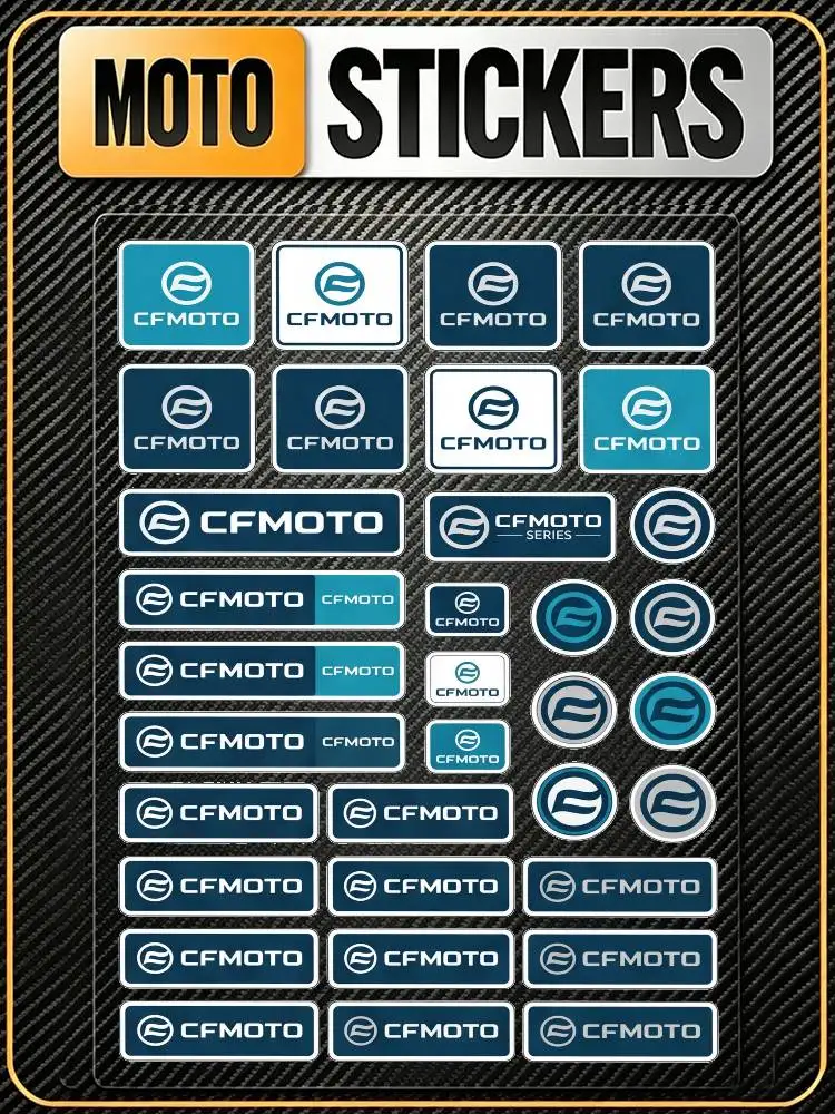 FOR CFMOTO Long Lasting Waterproof Reflective Sticker Scratch Conceal Fit Motorcycle Car Helmet Fridge Decals