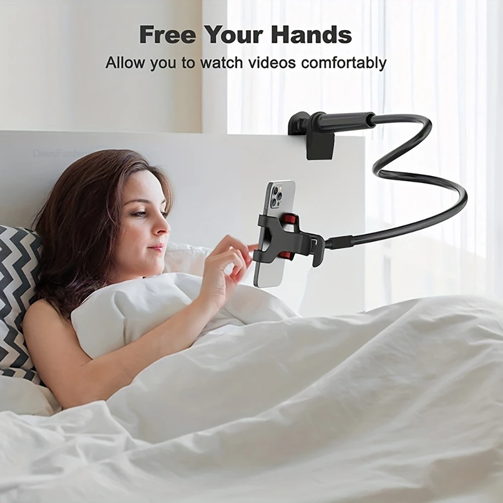 

360 Clip Mobile Phone Holder Stand Portable Flexible Lazy Bed Desktop Bracket Desk Mount Stand Base For iPhone Samsung Xiaomi