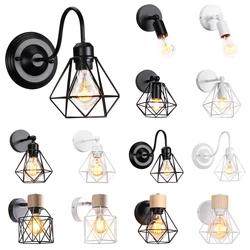 Vintage Wall Light Shade Industrial Ceiling Lamp Retro Loft Wall Sconce Cafe Bar Indoor Lighting Living Room Home Decor E27 LED
