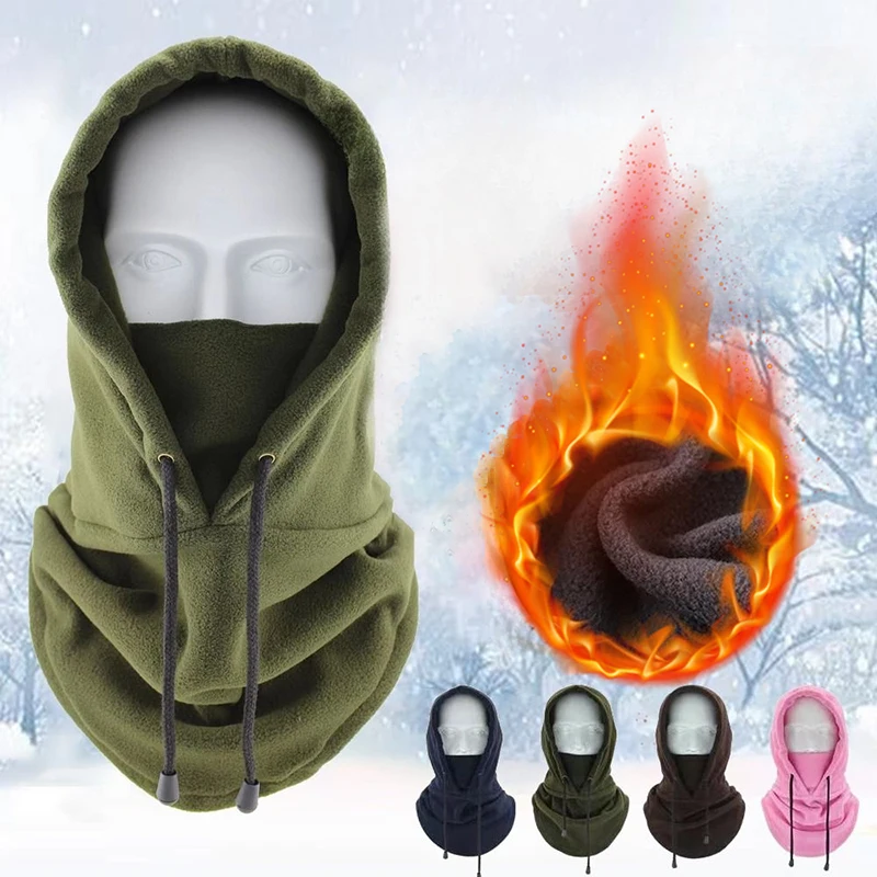 Fashion Polar Fleece Women Men Balaclava Winter Hat Beanies Warmer Windproof Full Face Ski Mask Caps Men Bonnets Scarves