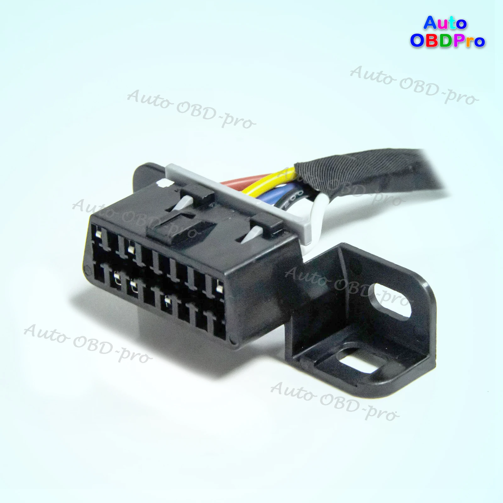 

Разъем OBD2 K + CAN Универсальный 6-контактный на 16-контактный соединительный кабель, автомобильный диагностический адаптер OBDII, открывающийся кабель, гнездовой интерфейс