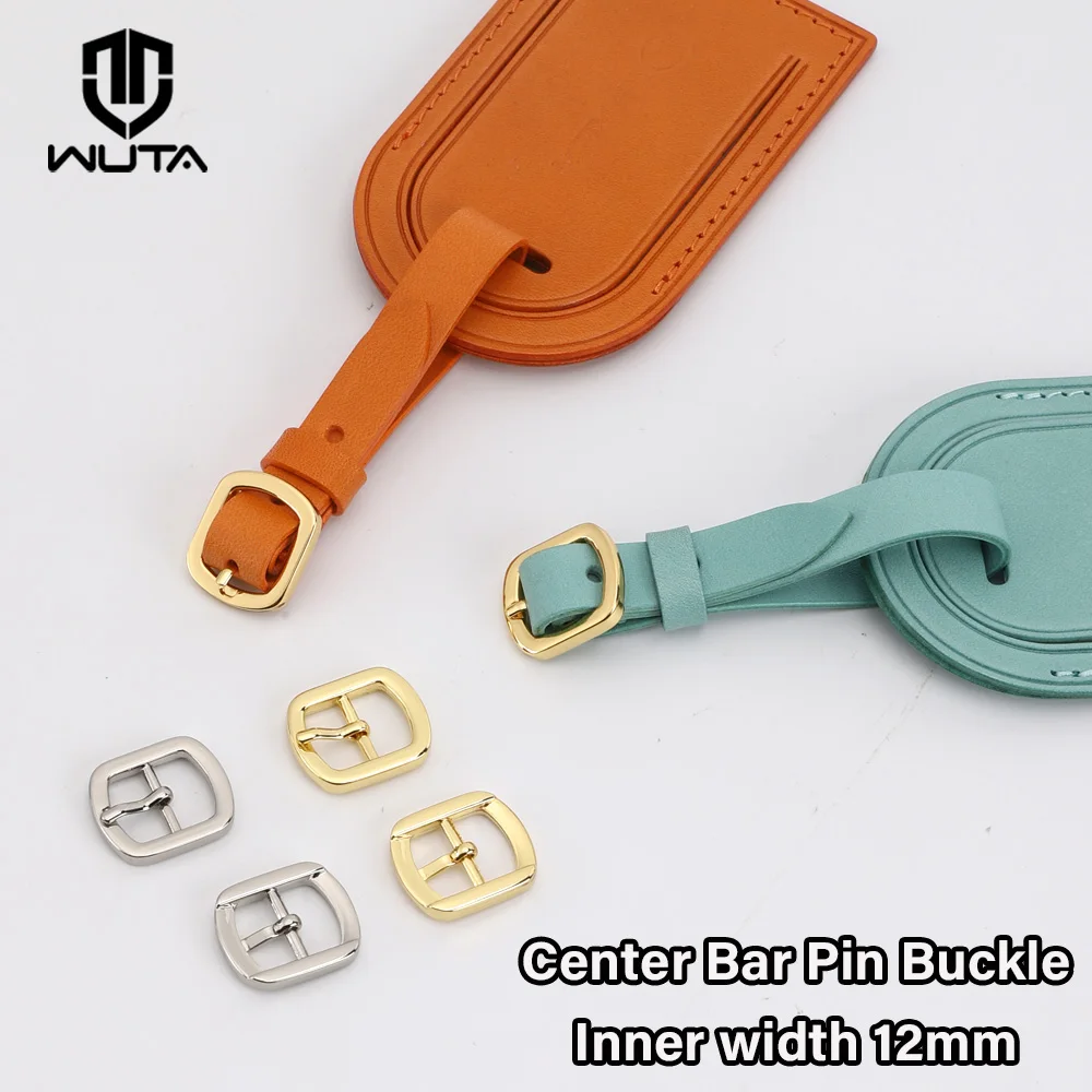 WUTA 20 pcs Senior Mini Belt Strap Buckle Metal Doll Buckles Pin Buckle for DIY Leather Craft Belt Adjuster Accessory Inner 12mm