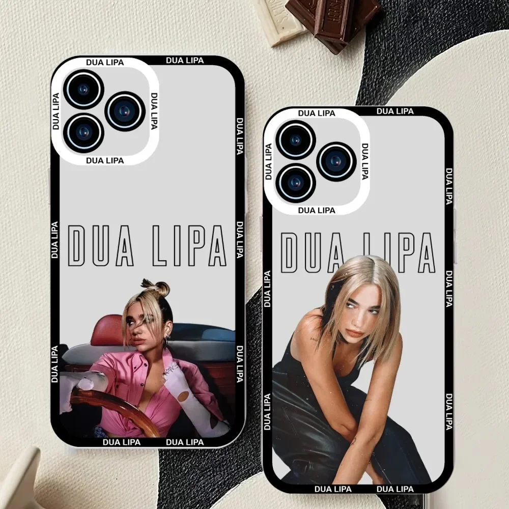 Star Actor D-Dua Lipas Phone Case For iPhone 11 12 Mini 13 14 15Pro Max Transparent Shell