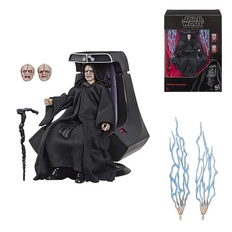 

Hasbro Star Wars The Black Series Emperor Palpatine with Throne Deluxe Exclusive 6" Action Figure Model Toy Collection for Kids