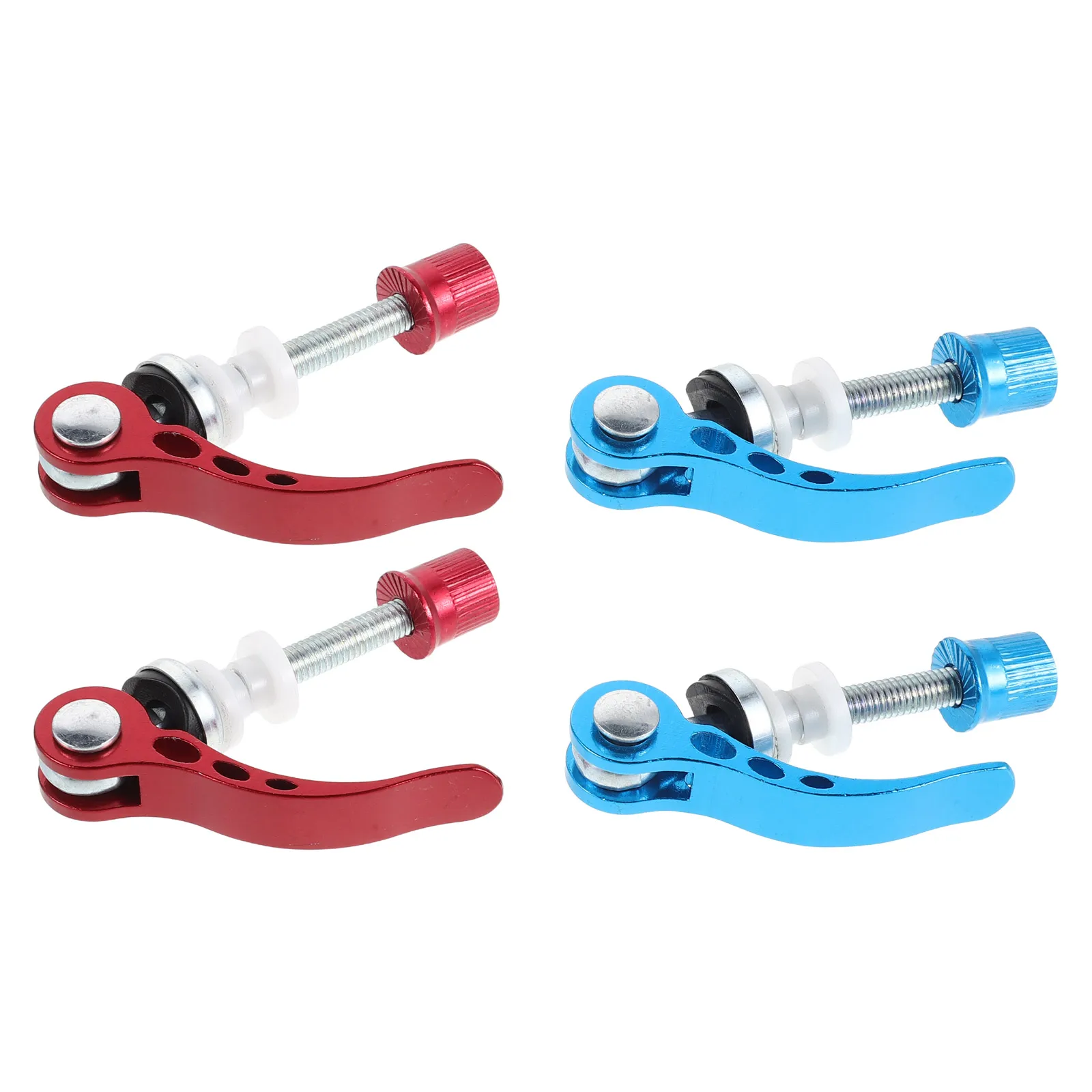 

4Pcs Bicycle Seatpost Quick Release Clamp Aluminum Alloy Bike Seat Locking Skewers Anti Slip Mountain Bike Replacement