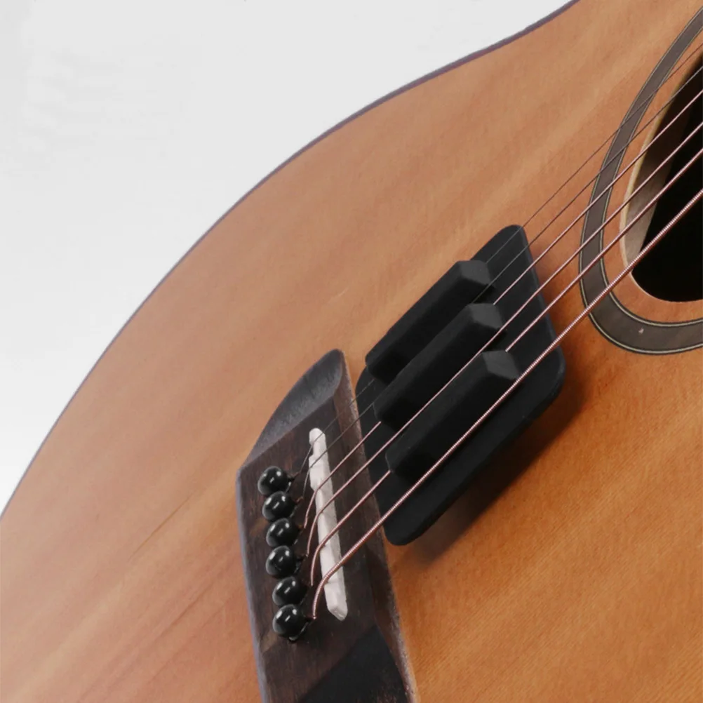 

Guitar Mute Damper Pad Acoustic Electric Accessories Dampener Silica Gel Sound Hole Cover Rubber