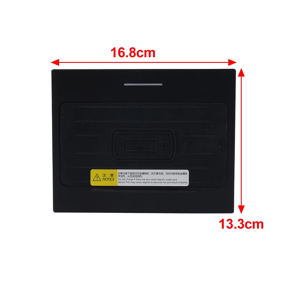 Car Storage Box Wireless Charger Phone Charging Pad For Toyota Camry 2018-2022 LHD