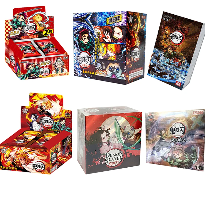 NUEVAS Tarjetas Coleccionables BANDAI Deemonslayer 2026, Paquete de Refuerzo del Juego de Anime Japonés, Regalo de Cumpleaños para Niños