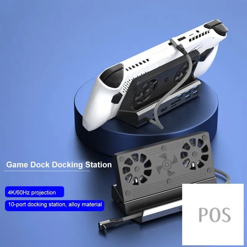 

For ROG Ally Game Dock Console Hub 4K 60Hz USB C Docking Station Gigabit Ethernet 1000Mbps Dock Stand Type C USB 3.0-POS