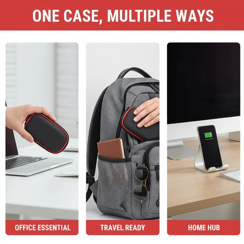 For Universal Portable Wireless Bluetooth Mice Gaming Mouse Size Small Bag With Hand Strap Portable Hard-Shell Case